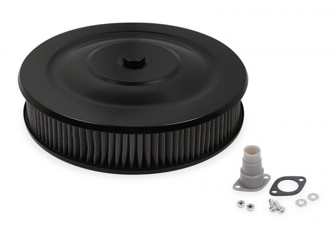 Mr. Gasket Easy Flow Air Cleaner, Flat Black Powder Coated 1412G