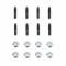 Mr. Gasket Valve Cover Stud Kit, Steel Covers 6324