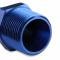 Mr. Gasket Straight -6 an to 1/8 Inch NPT Adapter, Blue 481662
