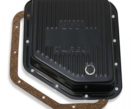 Mr. Gasket Transmission Oil Pan, Black Steel 9768BMRG