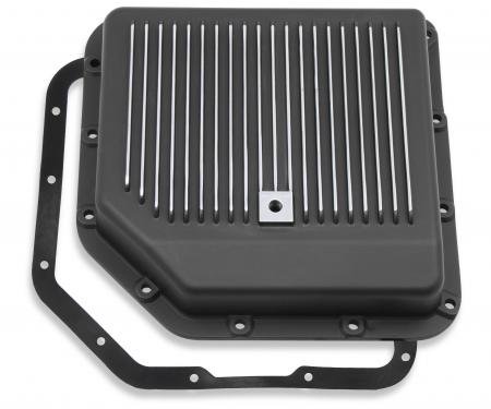 Mr. Gasket Transmission Oil Pan, Black Aluminum 9795BMRG