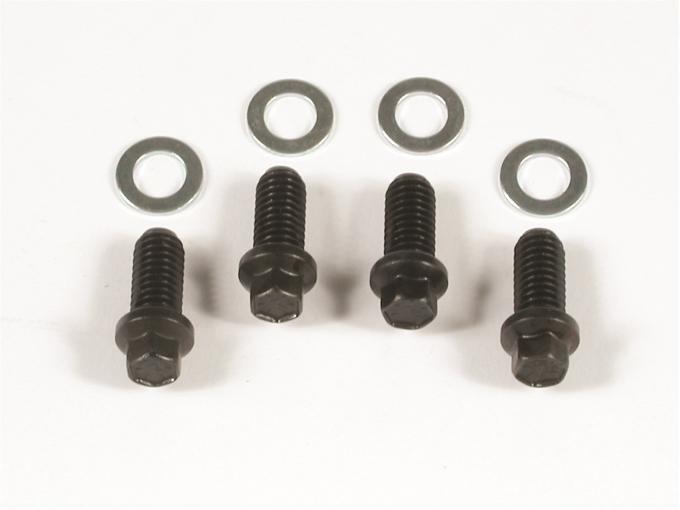 Mr. Gasket Header Bolts, 3/8-16 X 3/4 Inch Mini Hex Head, Black Oxide 3409