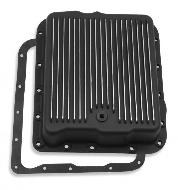 Mr. Gasket Transmission Oil Pan, Black Aluminum 9797BMRG