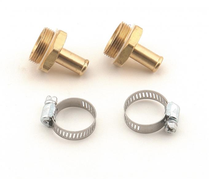 Mr. Gasket Carburetor Inlet Fittings, 7/8-20 Male to 3/8 Inch Hose Barb, Brass 1543