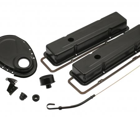 Mr. Gasket Engine Dress Up Kit, Flat Black 9834BP