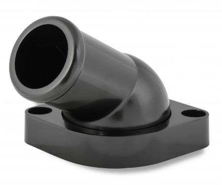 Mr. Gasket GM LS Water Neck, Swivel, 30 Degree Angle, Black 2670BK