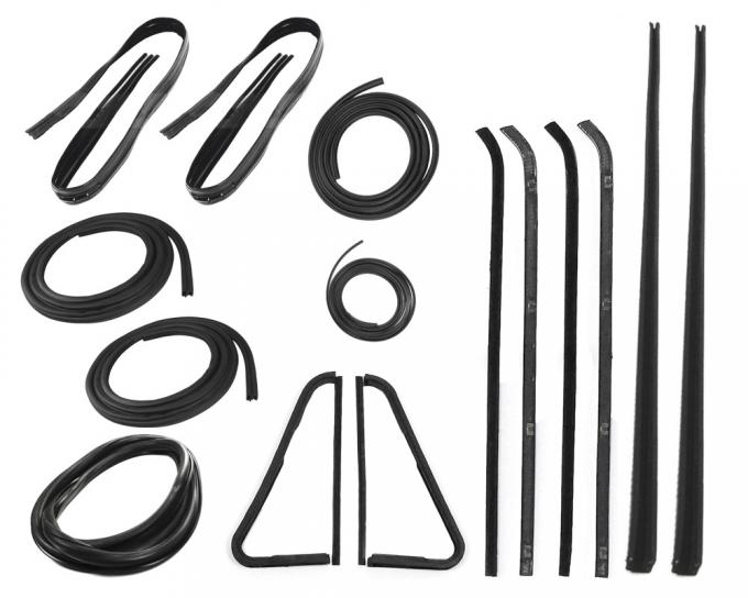 Precision Complete Weatherstrip Seal Kit - Models Without Weatherstrip Trim Groove, Push-On Door Seals CWK 1111 64 PDS