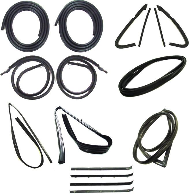 Precision Complete Weatherstrip Seal Kit - Models Without Weatherstrip Trim Groove and 2 Piece Style Vent Seals CWK 1110 81