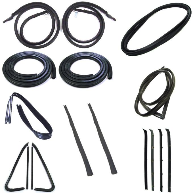 Precision Complete Weatherstrip Seal Kit - Models Without Chrome Weatherstrip Trim CWK 1110 78