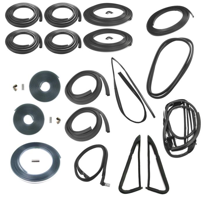 Weatherstrip Kit Precision Complete Weatherstrip Kit, 1pc Vent Seals with Tailgate ...