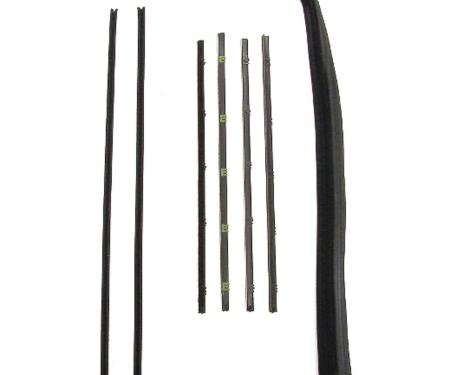 Precision Beltline Molding and Glass Run Channel Kit, Left and Right Hand, 8 Piece Kit, Chrome WFK 1111 67 C