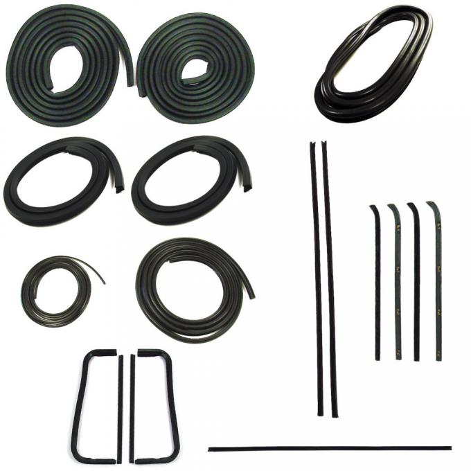 Precision Complete Weatherstrip Seal Kit - Models Without Weatherstrip Trim Groove And Non Metal Framed Door Glass CWK 1113 60