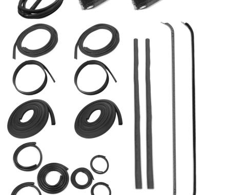 AMD Weatherstrip Kit, Full, w/ Reveal Trim Groove, 11pcs, 47-48 Chevy GMC Pickup Truck X599-4047-1S