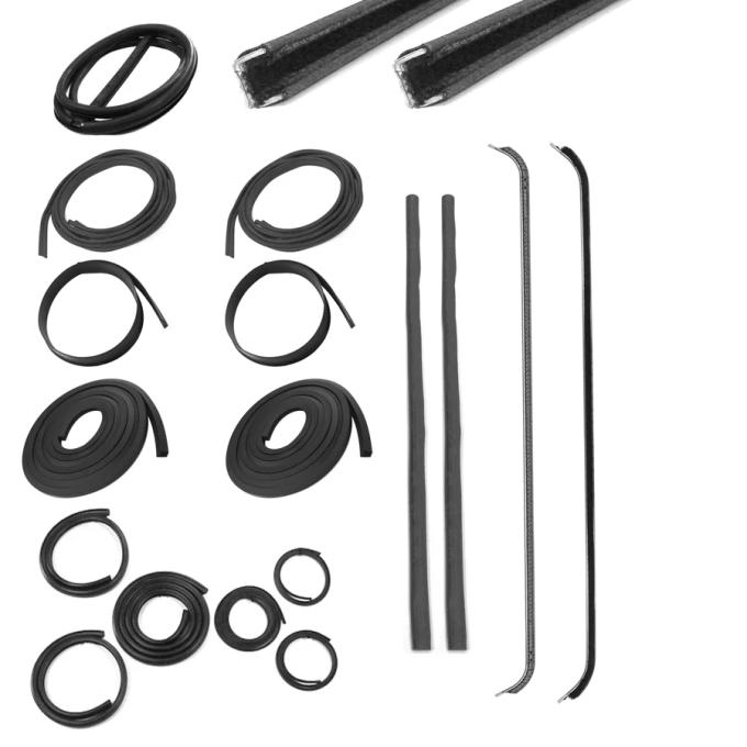 AMD Weatherstrip Kit, Full, w/ Reveal Trim Groove, 11pcs, 47-48 Chevy GMC Pickup Truck X599-4047-1S