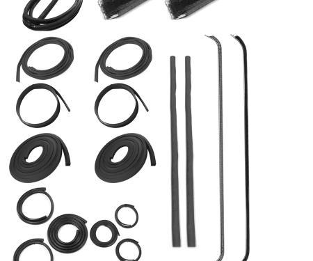 AMD Weatherstrip Kit, Full, w/ Reveal Trim Groove, 11pcs, 47-48 Chevy GMC Pickup Truck X599-4047-1S