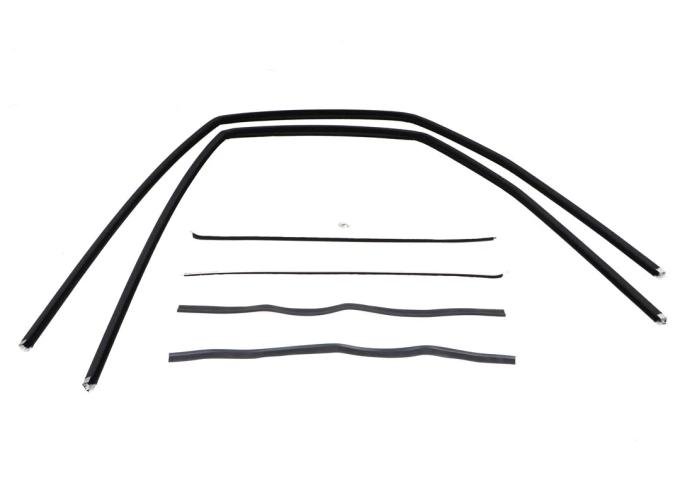 AMD Front Door Window Channel Seal Kit, Felts/Channels, 6pcs, 47-50 Chevy GMC Pickup Suburban X582-4047-6S
