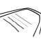 AMD Front Door Window Channel Seal Kit, Felts/Channels, 6pcs, 47-50 Chevy GMC Pickup Suburban X582-4047-6S