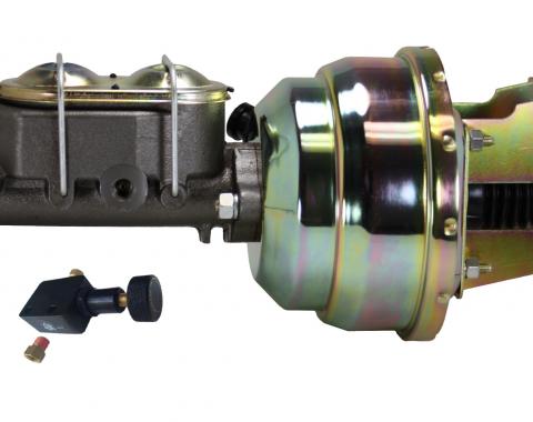 Leed Brakes 8 inch dual power booster, 1-1/8 inch bore master adjustable valve (Zinc) 3M105