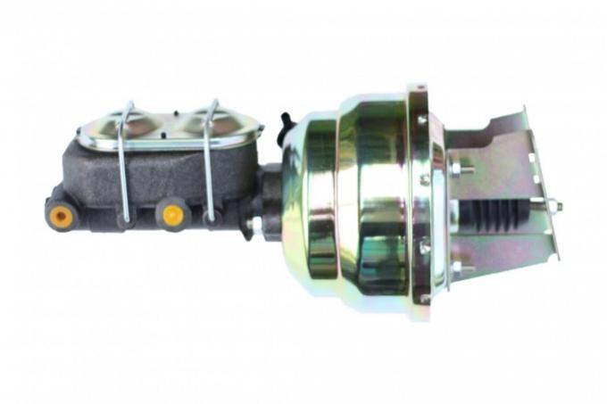 Leed Brakes 8 inch dual power booster, 1-1/8 inch bore master (Zinc) 3U1