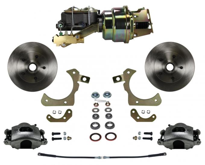 Leed Brakes Power Front Kit with Plain Rotors and Zinc Plated Calipers FC1011-K1A1
