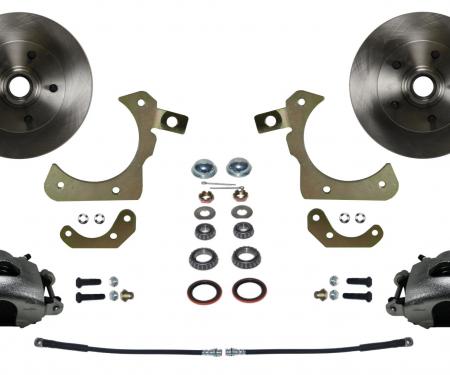 Leed Brakes Spindle Kit with Plain Rotors and Zinc Plated Calipers FC1010SM