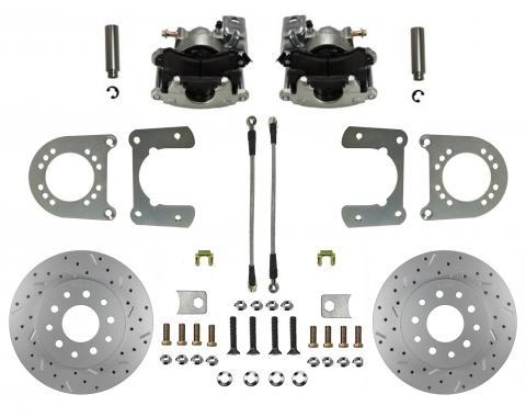 Leed Brakes Rear Disc Brake Kit with Drilled Rotors and Zinc Plated Calipers RC6002X