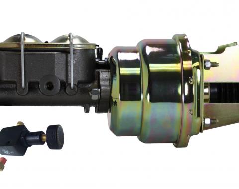 Leed Brakes 7 inch dual power booster, 1-1/8 inch bore master adjustable valve (Zinc) 3K105