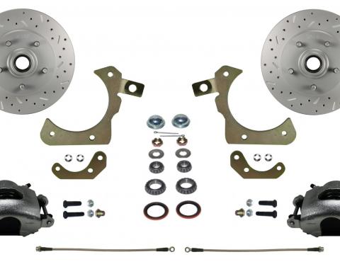 Leed Brakes Spindle Kit with Drilled Rotors and Zinc Plated Calipers FC1011SMX