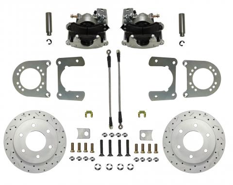 Leed Brakes Rear Disc Brake Kit with Drilled Rotors and Zinc Plated Calipers RC6001X