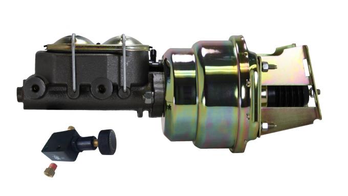 Leed Brakes 7 inch dual power booster, 1-1/8 inch bore master adjustable valve (Zinc) 3K105