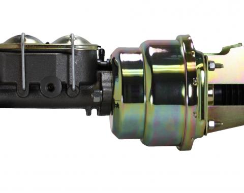 Leed Brakes 7 inch dual power booster, 1-1/8 inch bore master (Zinc) 3K1