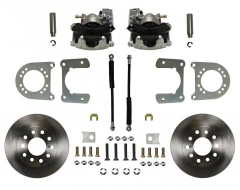 Leed Brakes Rear Disc Brake Kit with Plain Rotors and Zinc Plated Calipers RC6002