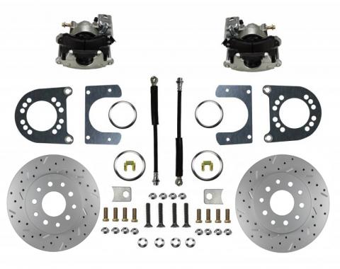 Leed Brakes Rear Disc Brake Kit with Drilled Rotors and Zinc Plated Calipers RC1007X