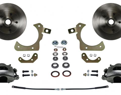 Leed Brakes Spindle Kit with Plain Rotors and Zinc Plated Calipers FC1011SM