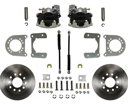 Leed Brakes Rear Disc Brake Kit with Plain Rotors and Zinc Plated Calipers RC6002