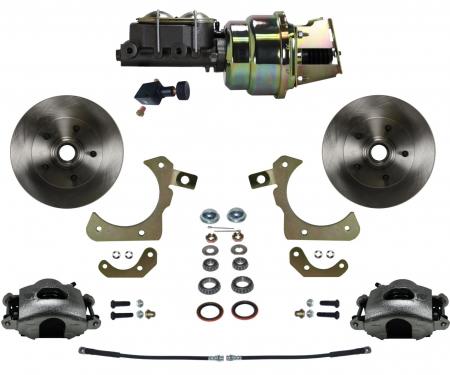 Leed Brakes Power Front Kit with Plain Rotors and Zinc Plated Calipers FC1011-K105
