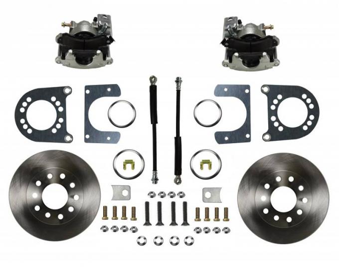 Leed Brakes Rear Disc Brake Kit with Plain Rotors and Zinc Plated Calipers RC1007