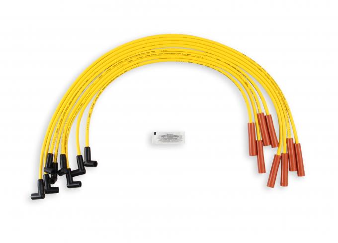 Accel Spark Plug Wire Set, Super Stock Graphite Core 8mm, GM V8 1975-90, Yellow 4053