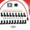 Accel Spark Plug Wire Set, 8mm, Universal, Red Wire with Red Straight Boots 5040R