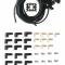 Accel Spark Plug Wire Set- 8mm, Black Wire with Black 90 Deg Boots 4041K