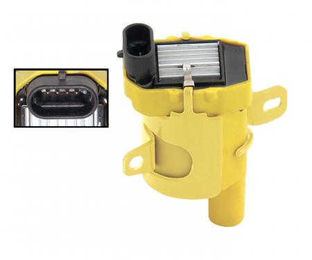 Accel Ignition Coil, SuperCoil, 1999-2007 GM LS Truck 4.8/5.3/6.0L Engines, Yellow, Individual 140040ACC