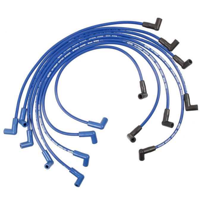 Accel SPARK PLUG WIRE SET, 90 DEG BOOTS, BLUE 5048B