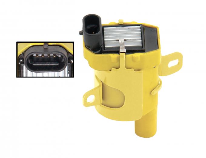 Accel Ignition Coil, SuperCoil, 1999-2007 GM LS Truck 4.8/5.3/6.0L Engines, Yellow, Individual 140040ACC