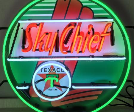 Neonetics Standard Size Neon Signs, Texaco Sky Chief Neon Sign
