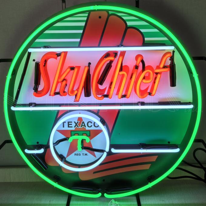 Neonetics Standard Size Neon Signs, Texaco Sky Chief Neon Sign