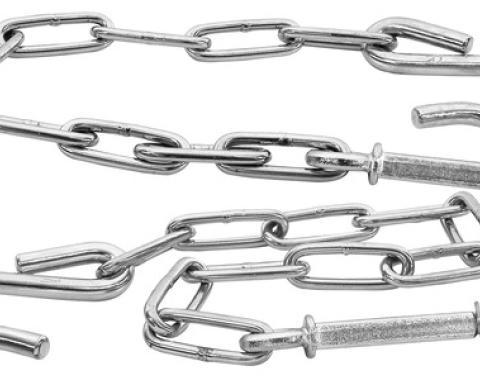 Dynacorn 41-53 Stepside Tailgate Chain Stainless Pr 1163B