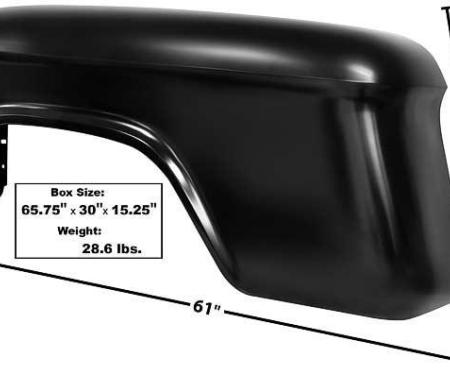 Dynacorn Rear Stepside Fender LH 55-66 Chevy / GMC 1097D
