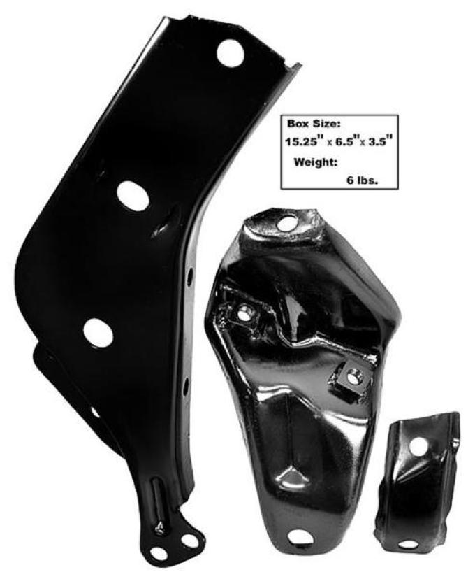 Dynacorn Front Bumper Bracket 64 LH 3pc / Set 1700N