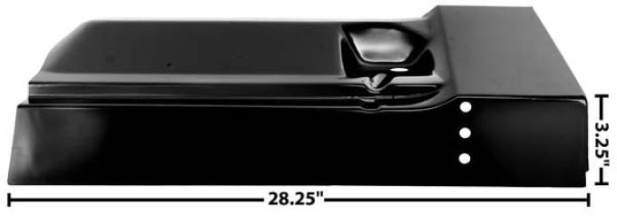 Dynacorn 60-66 Cab Floor. Rear Outer Section LH 1106BF