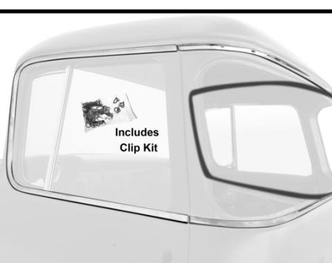 Dynacorn 55-59 Rear Window Moulding 6pc / Set Large Window M1277